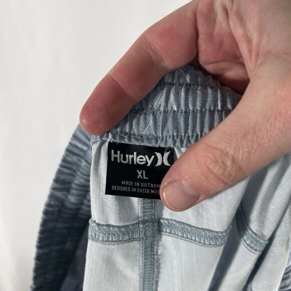 Hurley Board Shorts Men's XL Grey Flamingo Pull On Drawstring Pockets - Picture 8 of 8